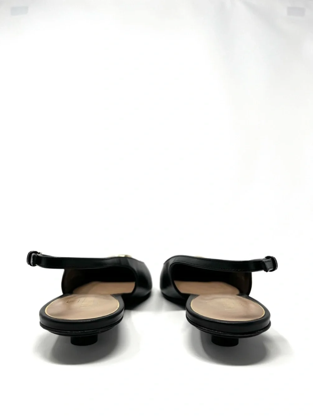 NEW NWT Valentino Garavani Black VLogo Slingback Ballerina Pointed Toe Flats 40 - Picture 5 of 11